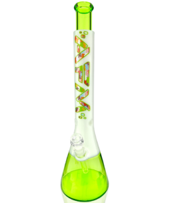 Shop 18" AFM Glass Gummy Bears Quasar Glass Beaker Bong in australian