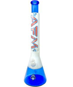 Shop 18" AFM Glass Donut Quasar Glass Beaker Bong in australian