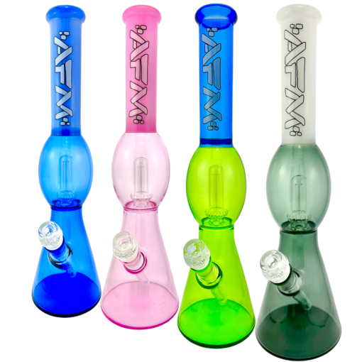 Shop 18" AFM UFO Double Color Glass Beaker Bong in australian