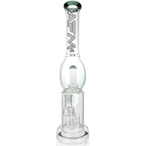 Shop 16" AFM Glass Quad Shower-head Glass Straight Tube Bong in australian