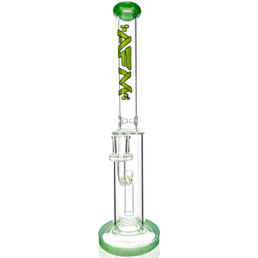 Shop 14" AFM Glass Snipe Shower-head Glass Straight Tube Bong in australian