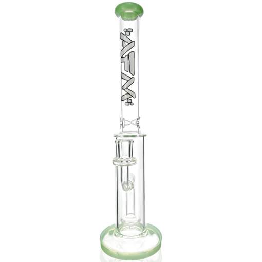 Shop 14" AFM Glass Snipe Shower-head Glass Straight Tube Bong in australian