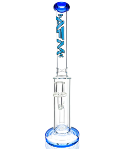 Shop 14" AFM Glass Snipe Shower-head Glass Straight Tube Bong in australian