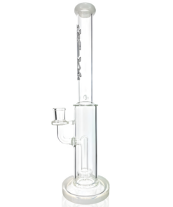 Shop 14" AFM Glass Snipe Shower-head Glass Straight Tube Bong in australian