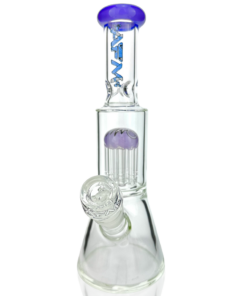 Shop 10" AFM Glass Reversal Arm Perc Glass Mini Beaker Bong in australian