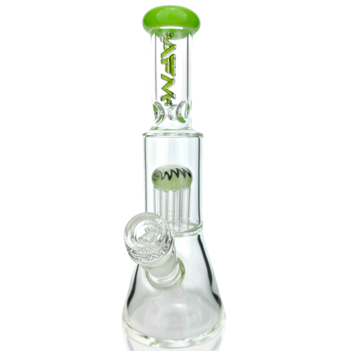 Shop 10" AFM Glass Reversal Arm Perc Glass Mini Beaker Bong in australian