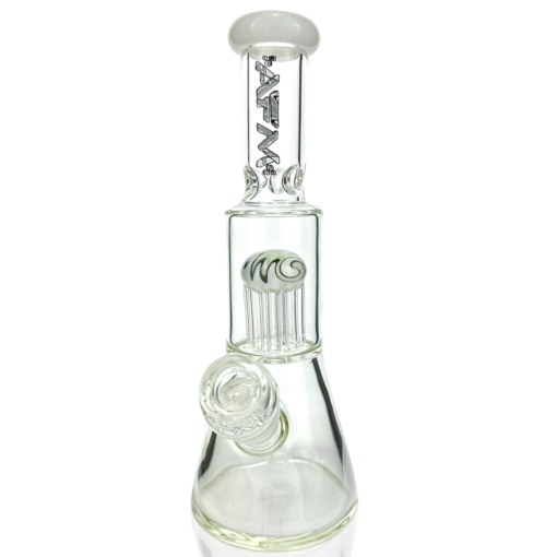 Shop 10" AFM Glass Reversal Arm Perc Glass Mini Beaker Bong in australian