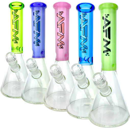 Shop 12" AFM Glass Extraterrestrial Color Sleeve Glass Beaker Bong in australian