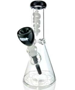 Shop 12" AFM Glass Chubbi Beaker Clear Colored Lip Beaker Bong Bundle in australian