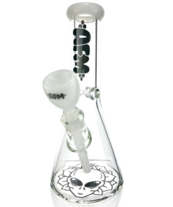 Shop 12" AFM Chubbi Beaker Clear Colored Lip Beaker Bong + Dry Catcher Bundle in australian