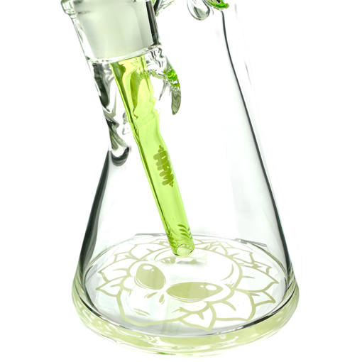 Shop 12" AFM Glass Chubbi Beaker Clear Colored Lip Beaker Bong Bundle in australian