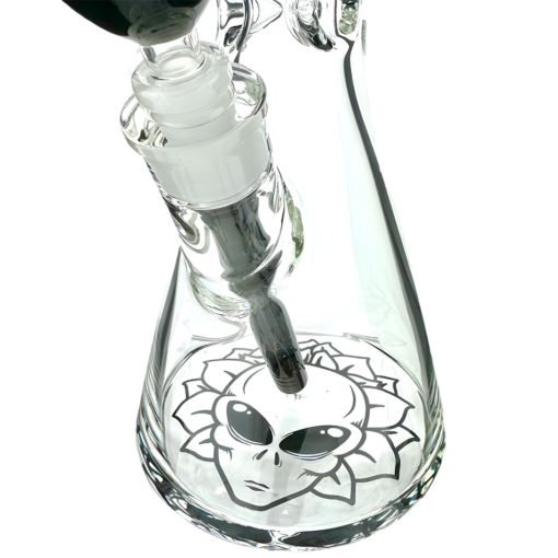 Shop 12" AFM Glass Chubbi Beaker Clear Colored Lip Beaker Bong Bundle in australian