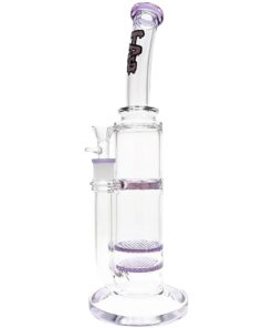 Shop Thick Ass Glass 16" Double Honeycomb Bong w/ Spinning Guard in australian