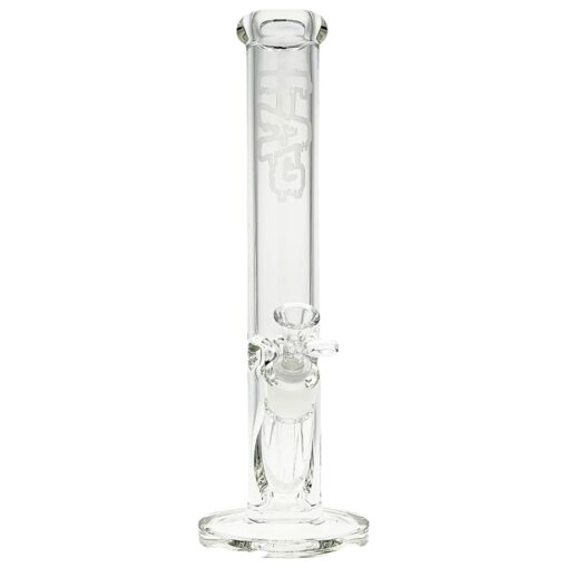 Shop Thick Ass Glass 14" Durable Straight Tube Bong 50x9MM with 18/14MM Downstem in australian