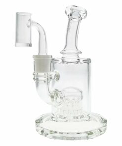 Shop Thick Ass Glass 7.5" Bent Neck Bong with 12-Arm Tree Diffuser in australian