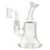 Shop Thick Ass Glass 6.5" Bent Neck Bong w/ 12-Arm Diffuser & Bellow Base - 14MM Female in australian