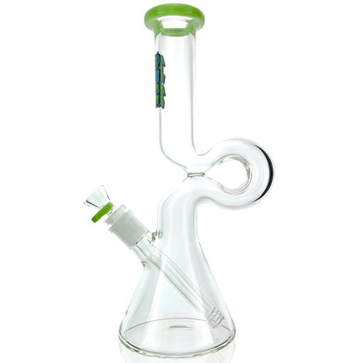 Shop 12" AFM Hunchback Colored Lip Glass Beaker Bong in australian