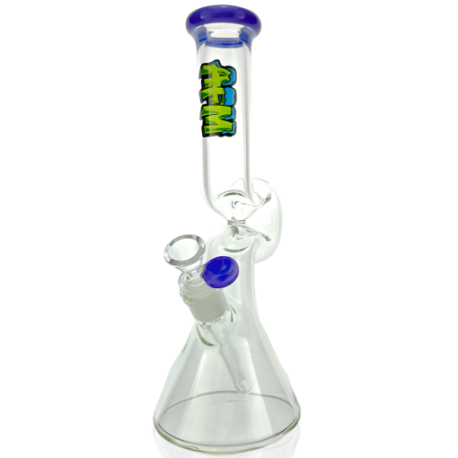 Shop 12" AFM Hunchback Colored Lip Glass Beaker Bong in australian