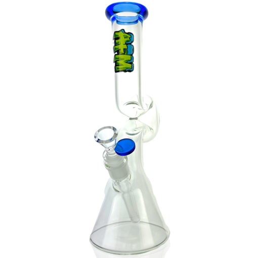 Shop 12" AFM Hunchback Colored Lip Glass Beaker Bong in australian