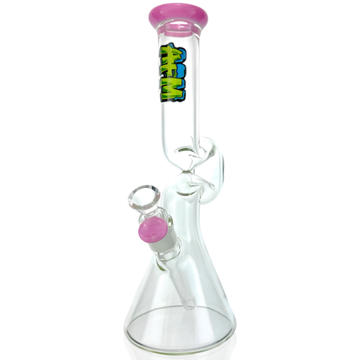 Shop 12" AFM Hunchback Colored Lip Glass Beaker Bong in australian