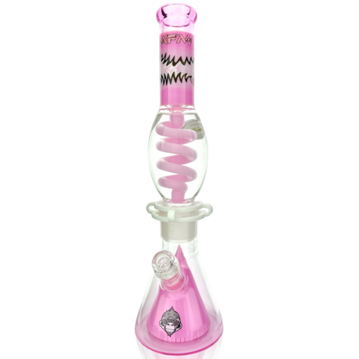 Shop 16" AFM Glass Reversal UFO Pyramid Freezable Coil Glass Beaker Bong in australian