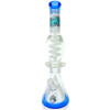 Shop 16" AFM Glass Reversal UFO Pyramid Freezable Coil Glass Beaker Bong in australian