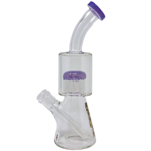 Shop 10" AFM Glass Arm Perc Clear Glass Beaker Bong in australian