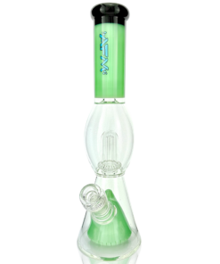 Shop 13" AFM Glass UFO Pyramid Color Glass Beaker Bong in australian