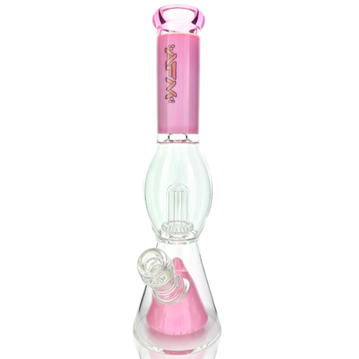 Shop 13" AFM Glass UFO Pyramid Color Glass Beaker Bong in australian