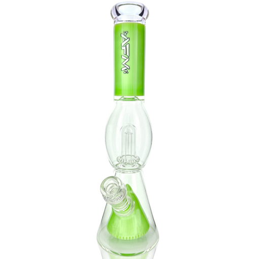 Shop 13" AFM Glass UFO Pyramid Color Glass Beaker Bong in australian