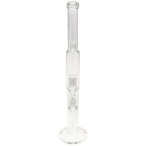 Shop Thick Ass Glass 22" Super Slit Inline & 12 Arm Tree Bong - 44x4MM with Sandblasted Logo in australian