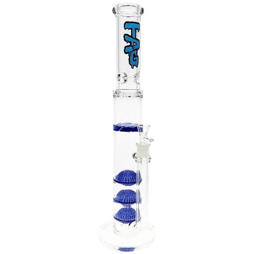 Shop Thick Ass Glass 20" Triple Disc & Spinning Guard Bong 50x7MM 18MM Female in australian