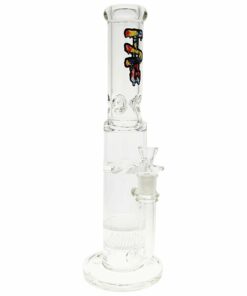 Shop Thick Ass Glass 16" Quartz Double Honeycomb Bong w/ Spinning Guard in australian