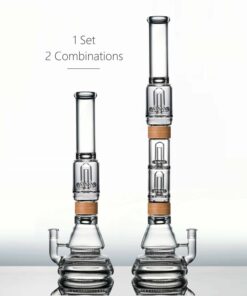 Shop Vitae Glass 23" Voyager + Dual Perc Bong in australian