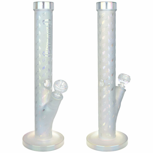 Shop Pulsar Grateful Dead 15.5" Skellies & Bolts Straight Tube Bong - Ice Catcher, 14mm Slide in australian
