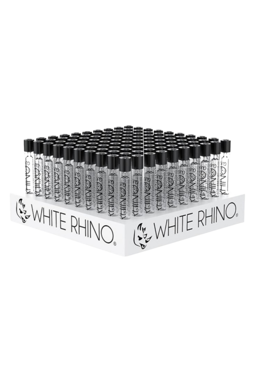 Shop White Rhino Chillum with Silicone Cap - Bulk 100 Pack in australian