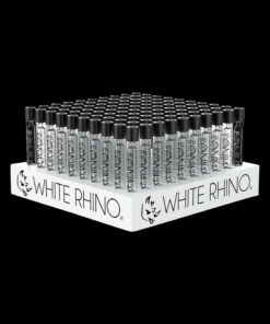 Shop White Rhino Chillum with Silicone Cap - Bulk 100 Pack in australian