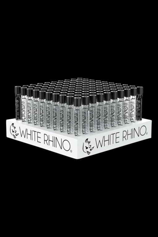 Shop White Rhino Chillum with Silicone Cap - Bulk 100 Pack in australian