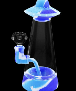 Shop Cloud 8 Flying Saucer Silicone & Glass Water Pipe in australian