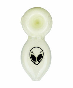 Shop Alien Labs 3.5" Glow-In-The-Dark Borosilicate Glass Spoon Pipe in australian