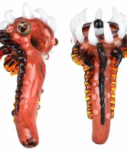 Shop All Twisted Up 6.25" Borosilicate Glass Alien Monster Hand Pipe in australian