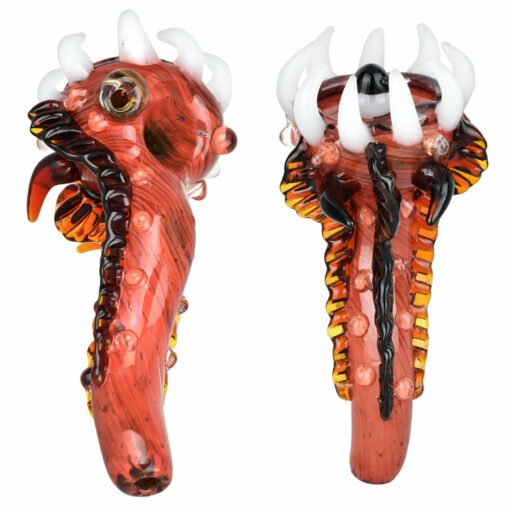 Shop All Twisted Up 6.25" Borosilicate Glass Alien Monster Hand Pipe in australian