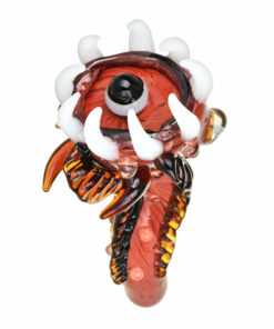 Shop All Twisted Up 6.25" Borosilicate Glass Alien Monster Hand Pipe in australian