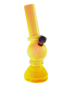 Shop Angled Mini Acrylic Water Pipe with Grinder Base in australian