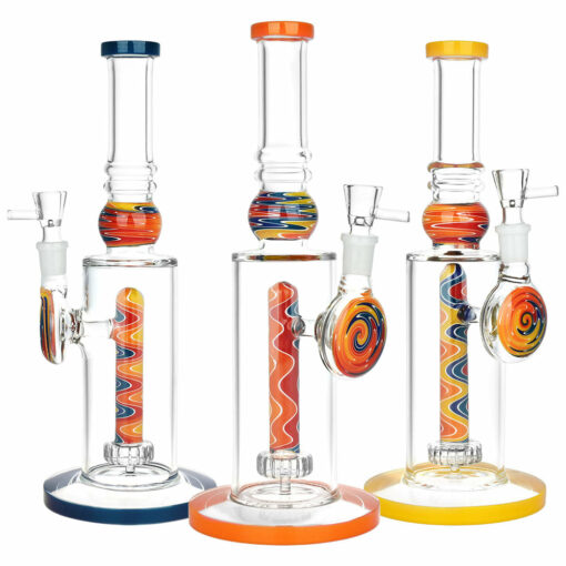 Shop Ascension Wig Wag Glass Water Pipe - 11 inches - 14mm Female Joint in australian