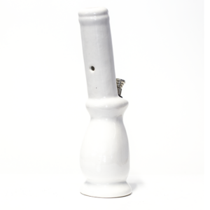 Shop Gripper Ceramic Bong - White (Green Leaf) in australian