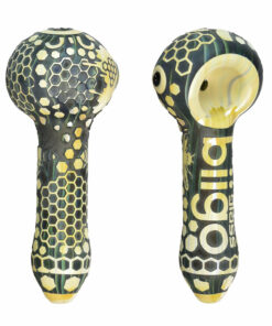 Shop BIIGO 4.5" Honeycomb In Relief Spoon Pipe in australian