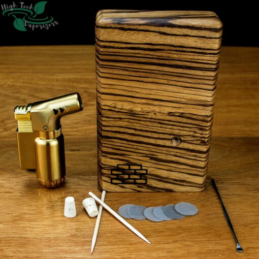 Shop Junior Sticky Brick Flame Powered Extraction Device (Zebrawood) in australian