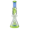 Shop MAV Glass 14" Beaker Bong with Freezable Glycerin Coil & Pyramid Perc in australian