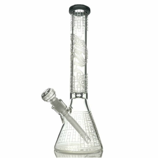 Shop Etched Dragon Beaker Bong in australian